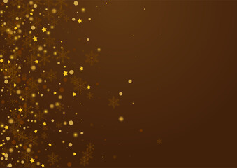 Shiny Flake Vector Brown Background. Luminous