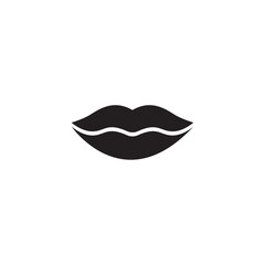 Lip vector icon, Kiss symbol