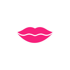 Pink lip symbol