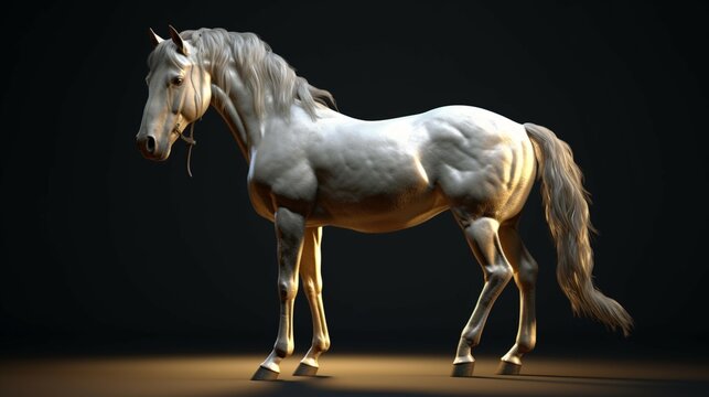 model hourse characters.Generative AI