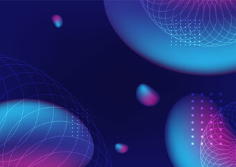 Abstract science background liquid style. Gradient color organic shape vector graphic