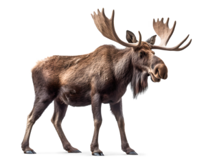 moose isolated on transparent background