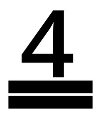 Fototapeta premium Max stack symbol illustration, black on white background