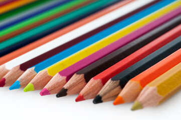 Colored pencils are one of the students' favorite school supplies.