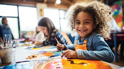 Child Painting Kid Activity Art