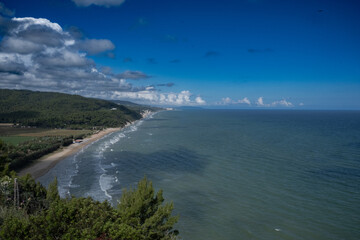 Gargano coast by adriatic sea in Italy