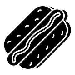 Modern design icon of hotdog burger