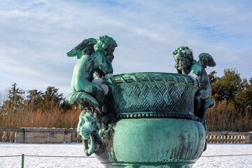 Winter in the Versailles Chateau Park