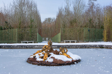 Winter in the Chateau of Versailles Park