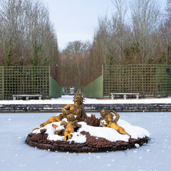Winter in the Chateau of Versailles Park