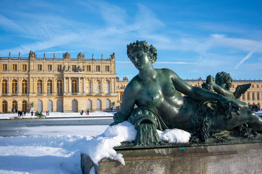 Winter in the Versailles Chateau Park
