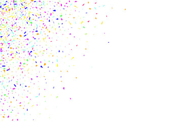 Color Grain Festive Vector White Background. Acid