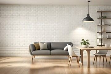 wall background with chairs generated by AI tool                               
