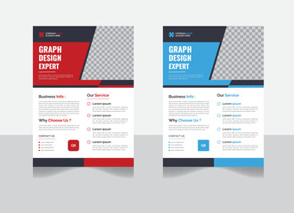 corporate flyer design of 2 template of a4 flyer template perfect for creative professional business