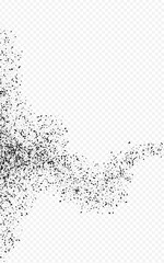 Sullen Confetti Vector Transparent Background.