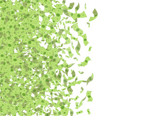Green Finance Vector White Background. Cartoon - obrazy, fototapety, plakaty