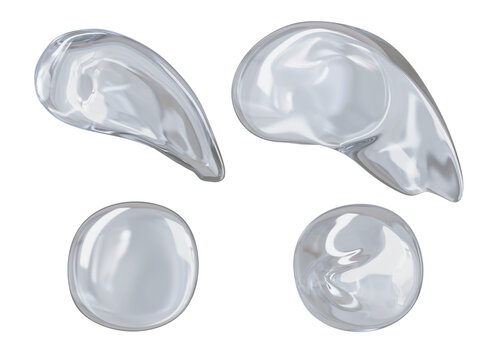 3d rendering Clear gel for medical cosmetics