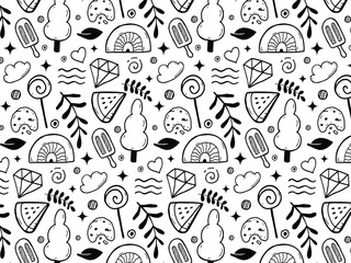 Kids doodle pattern