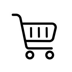  Shopping cart icon vector image