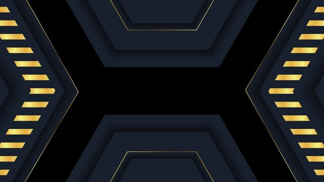 luxury gate opening and closing intro video animation, alpha channel video.