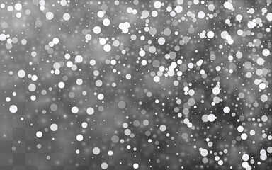 Gray Blizzard Vector Transparent Background.