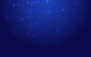 Shiny Confetti Vector Blue Background. Glow Bokeh