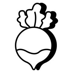 Perfect design icon of turnip 