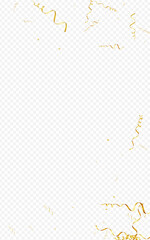 Golden Ribbon Isolated Vector Transparent