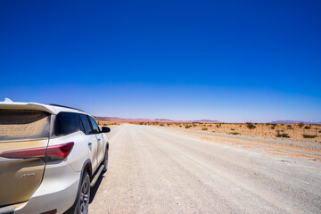 On one of many dirt roads in Namibia © Steffen.Meyer