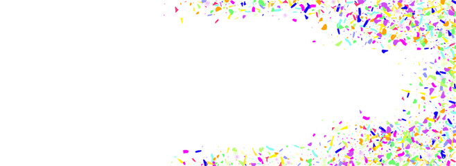 Fototapeta premium Rainbow Powder Invitation Vector Transparent
