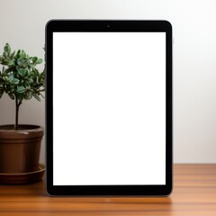 tablet isolated on white background.ai generative
