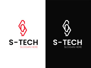 M tech logo design vector template
