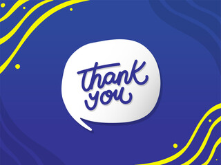 Thank you lettering card