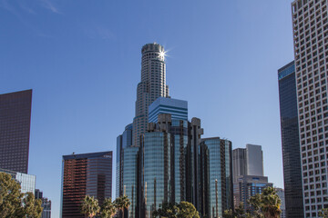 Downtown Los Angeles skyline during the day