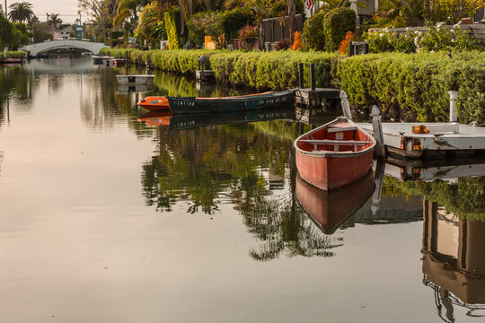 The Venice Canals in Los Angeles CA