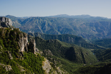 Amazing view of mountains in Bosnia and Herzegovina in a sunny day.