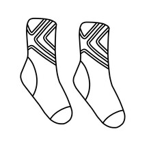 outline socks