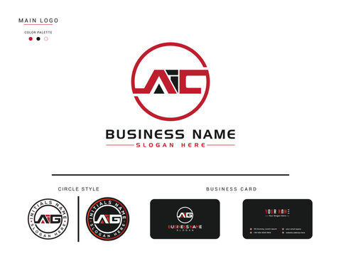 Simple Three AIC Letter Logo, Premium Aic Business Logo Illustration