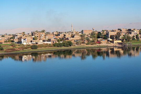 Luxor city embankment of Nile river, Egypt © Travel Faery