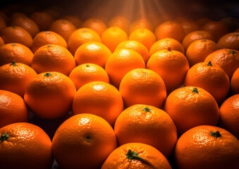 Beautiful background out of shinning oranges