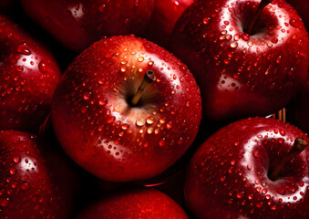 Beautiful background out of shinning apples