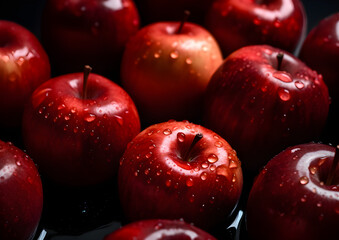 Beautiful background out of shinning apples