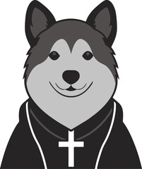 Religious dog icon