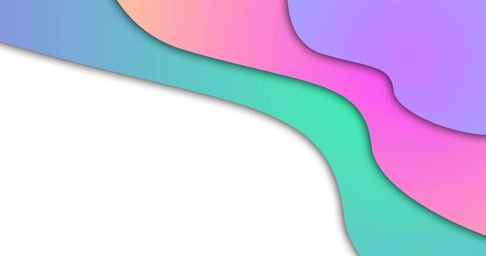 Collection of colorful abstract fluid liquid wave backgrounds. There are four styles