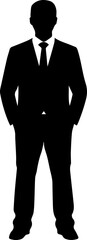 Man standing silhouette