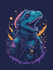 T-Rex astronaut