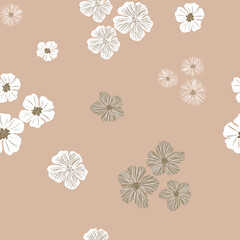 seamless pattern with flowers