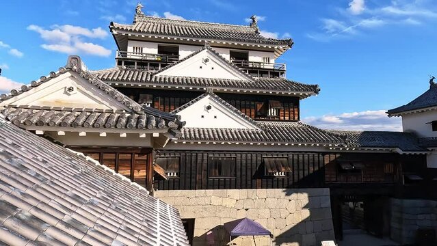Matsuyama Castle in Shikoku, Japan 