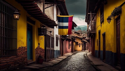 Fototapeta premium Columbia street. Photo in high quality
