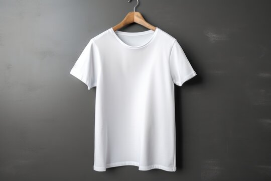 branding ropa de hombre, mockup camiseta blanca algod&oacute;n buena calidad, camisa fondo negro